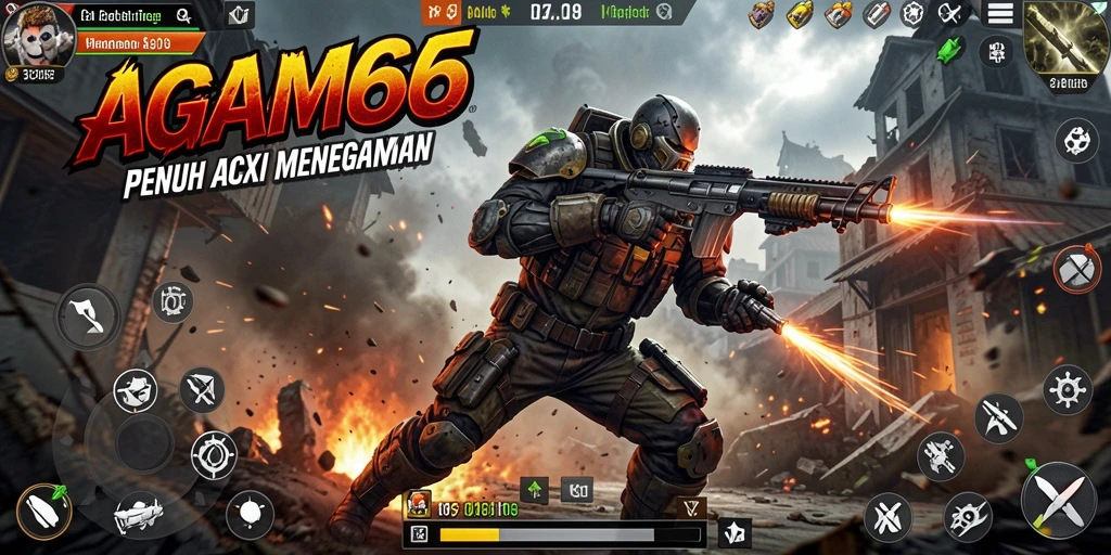 Screenshot utama AGAM66 memperlihatkan aksi seru dalam gameplay.