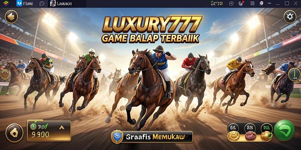 Gameplay LUXURY777 yang seru dan menegangkan di lintasan balap.