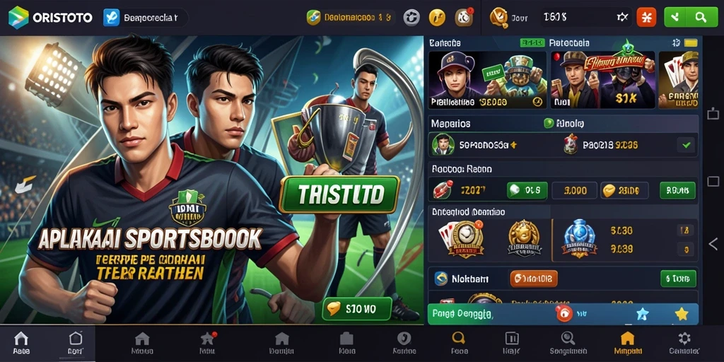 Tampilan gameplay menarik dari aplikasi Sportsbook ORISTOTO.